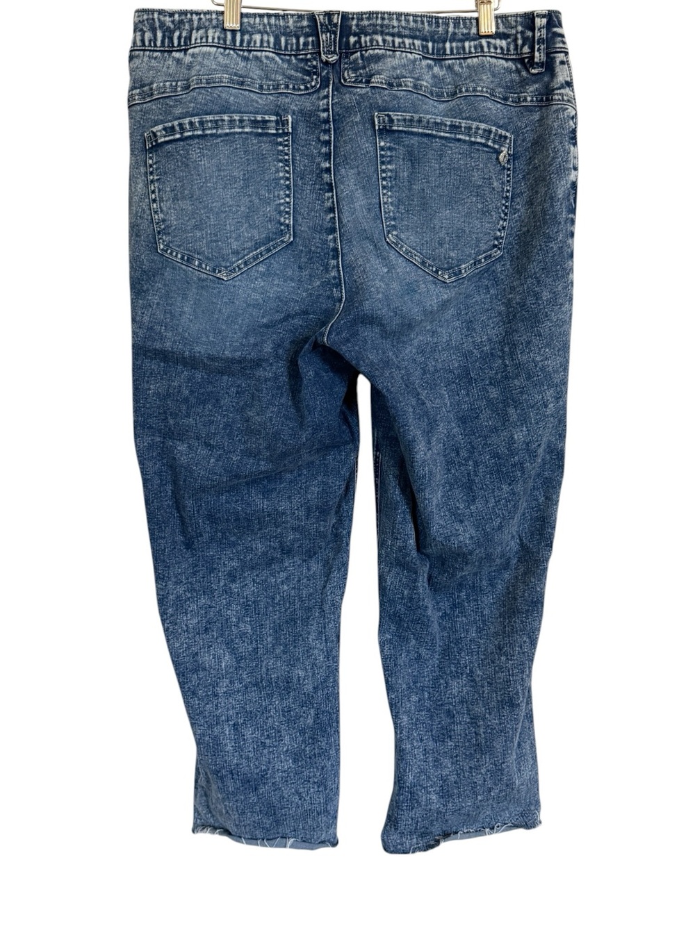 Democracy Ab”solution” Cropped Raw Hem Stretch Jeans Women’s Size 18W - Picture 4 of 13
